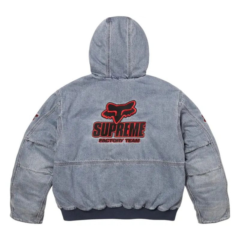 Jaqueta Supreme x Fox Racing Hooded Work Denim