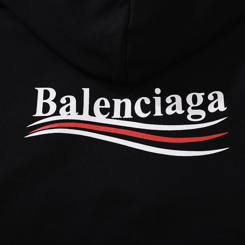Moletom Balenciaga Political Campaign Fit Black