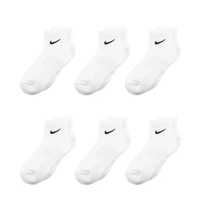 Meias Nike Everyday Cushioned Ankle Socks 6 Pares Branco