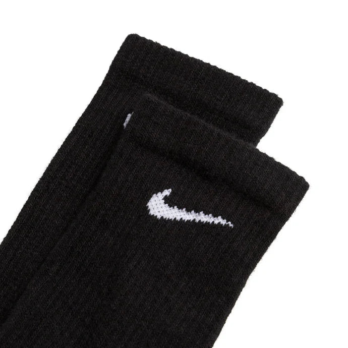Meias Nike Everyday Cushioned Crew Socks 6 Pares Preto