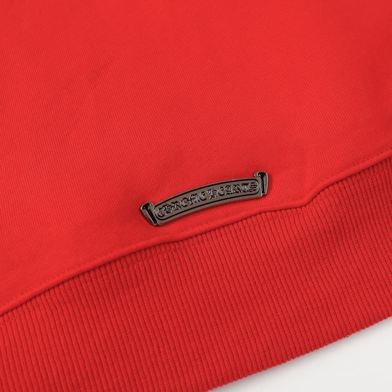 Moletom Chrome Hearts 3 Cross Vermelho