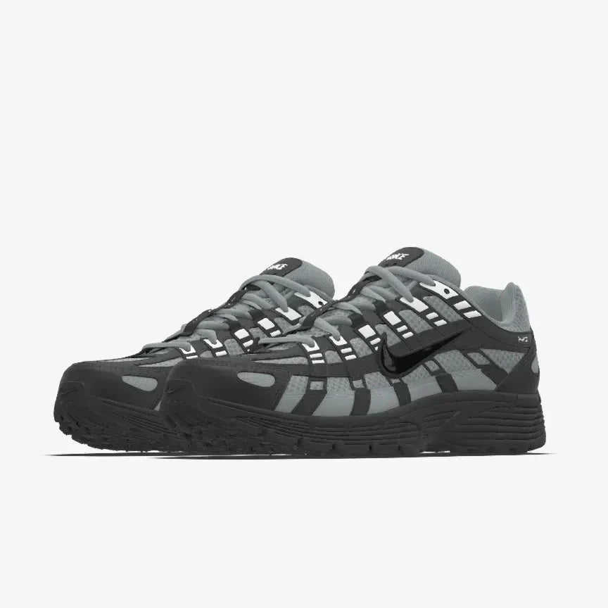 P-6000 Unisex - Cinza com–Preto Black
