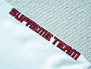 Moletom Supreme Football Zip Up Hooded White Red