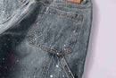 Bermuda Purple Brand Jeans Crystal Denim