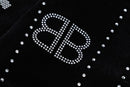 Jaqueta Balenciaga Silver Studs Preta