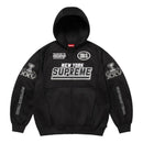 Moletom Supreme Football Zip Up Hooded Black