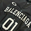 Jaqueta Balenciaga Basketball Bomber Leather Black
