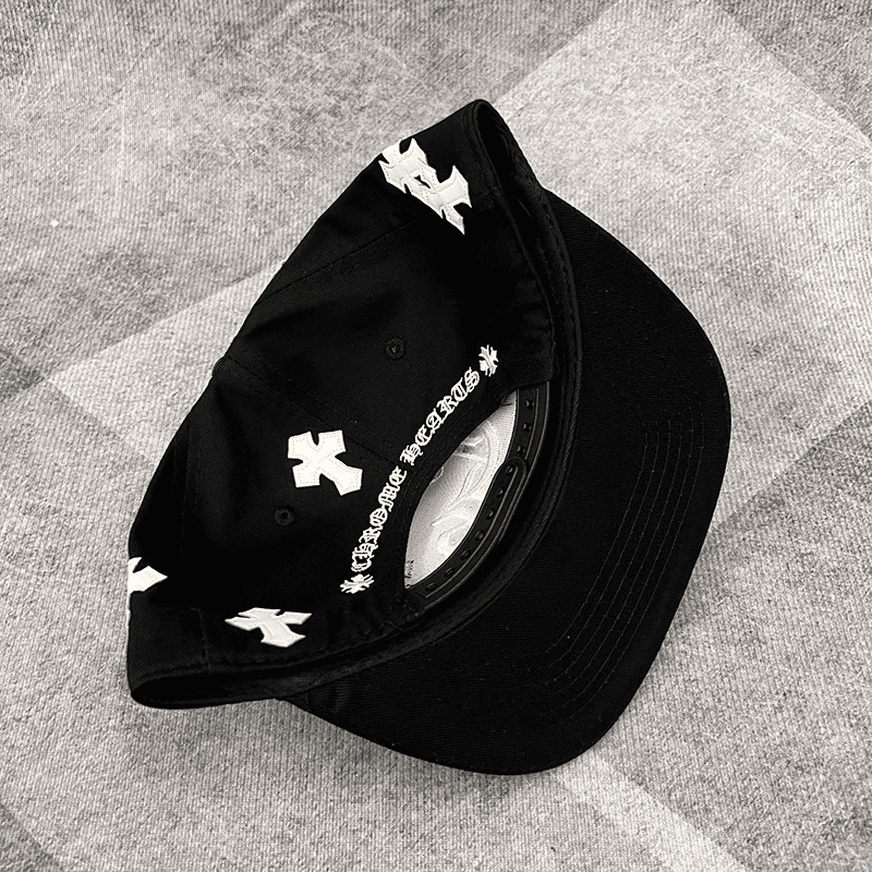 Boné Chrome Hearts Cross Patch Preto