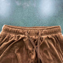 Conjunto Corteiz Veludo Marrom