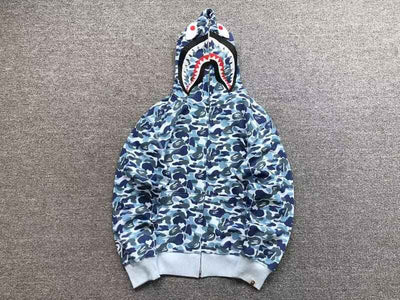 Moletom Bape Shark ABC Camo Azul