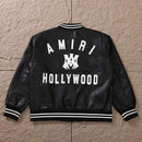 Jaqueta Amiri MA Hollywood bomber Leather Black