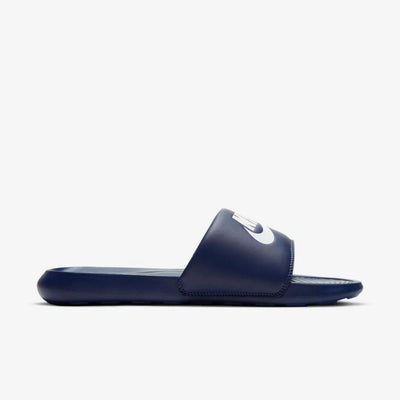 Chinelo Victori - Slide - Azul Escuro e Branco