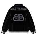 Jaqueta Balenciaga Silver Studs Preta