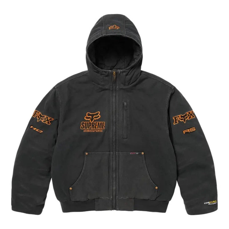 Jaqueta Supreme x Fox Racing Hooded Work Black