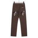 Calça Jeans Chrome Hearts Patches Cross Bown