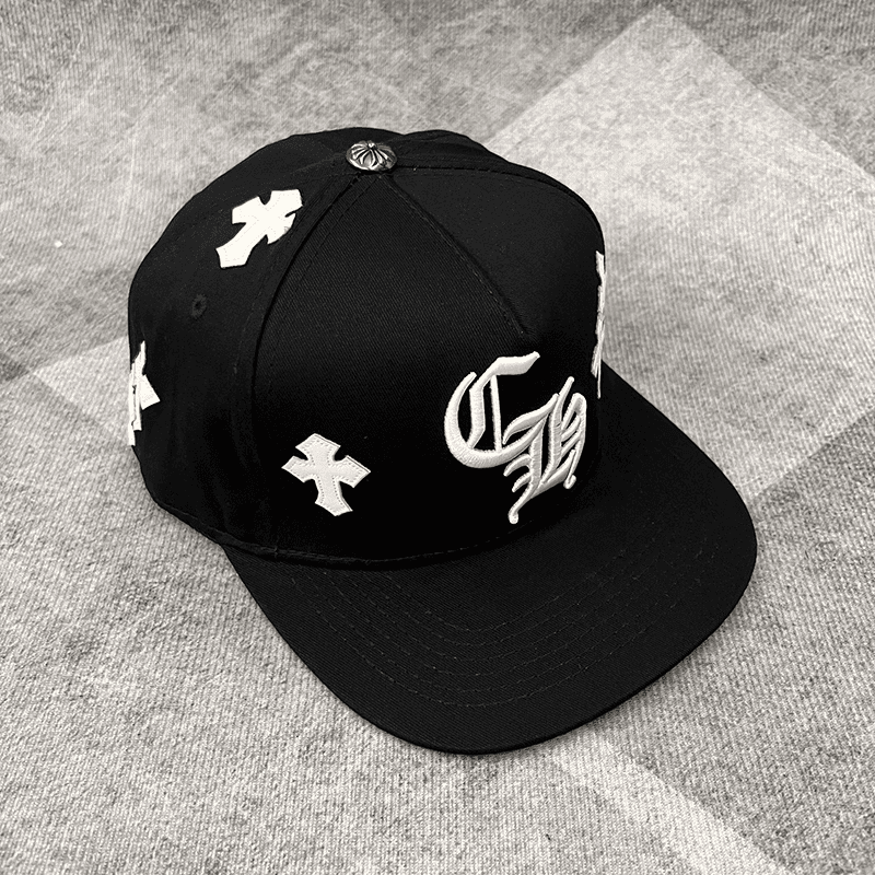 Boné Chrome Hearts Cross Patch Preto
