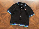 Conjunto Casablanca Crochê Gothic Preto e Azul