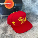 Boné Chrome Hearts Cross Patch Vermelho/Amarelo