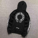 Moletom Chrome Hearts Horseshoe Floral Preto