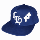Boné Chrome Hearts Cross Patch Azul