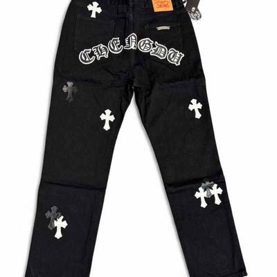 Calça Jeans Chrome Hearts Cross White