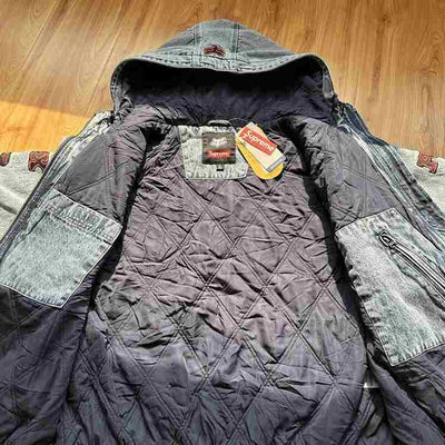 Jaqueta Supreme x Fox Racing Hooded Work Denim