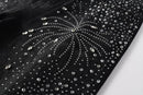 Bermuda Purple Brand Jeans Diamonds Black