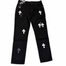 Pronta Entrega - Calça Jeans Chrome Hearts Cross White