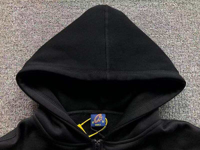 Jaqueta Corteiz Arch Shield Zip Black