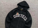 Conjunto Corteiz Arch Shield Zip Black