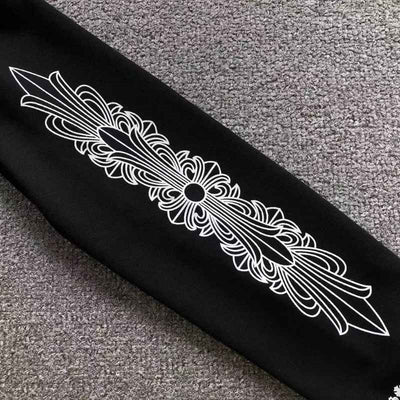 Moletom Chrome Hearts Horseshoe Floral Preto