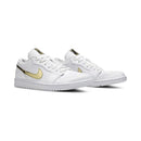 Air Jordan 1 Low White Metallic Gold