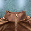 Conjunto Corteiz Veludo Marrom