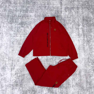 Conjunto Aimé Leon Dore x Porsche Nylon Track Red