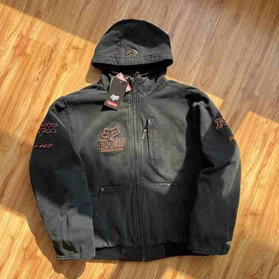 Jaqueta Supreme x Fox Racing Hooded Work Black