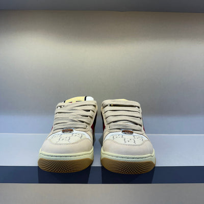 Gucci Screener Cream Leather (Pronta Entrega)