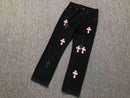 Calça Jeans Chrome Hearts Cross Pink