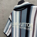 Conjunto Louis Vuitton Crochê Branco/Azul