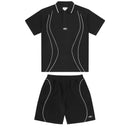 Conjunto Corteiz Island Pique Polo Preto