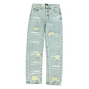 Calça Hellstar Torn Jeans Logo