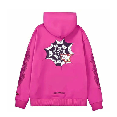 Moletom Chrome Hearts x Matty Boy Spider Web Rosa