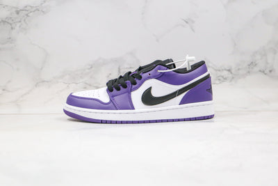 Jordan 1 Low Court Purple White