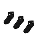 Meias Nike Everyday Cushioned Ankle Socks 3 Pares Preto