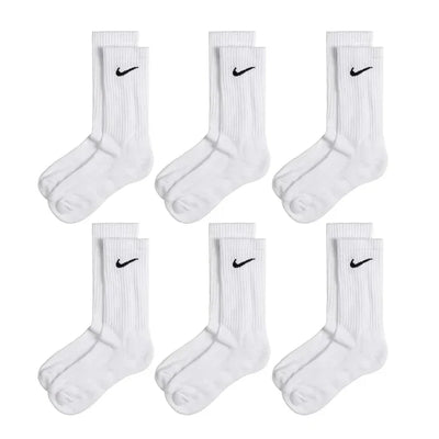 Meias Nike Everyday Cushioned Crew Socks 6 Pares Branco