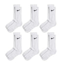 Meias Nike Everyday Cushioned Crew Socks 6 Pares Branco