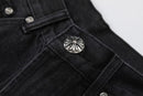 Bermuda Chrome Hearts Cross White Jeans
