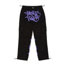 Calça Minus Two Cargo Preto/Roxa