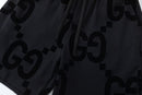 Bermuda Moletom Gucci GG Logo Preto