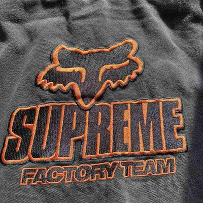 Jaqueta Supreme x Fox Racing Hooded Work Black