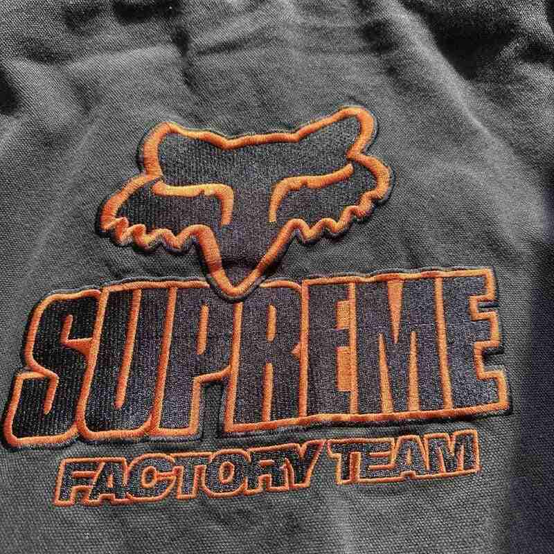 Jaqueta Supreme x Fox Racing Hooded Work Black